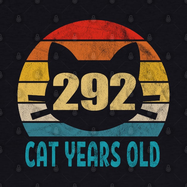 292 Cat Years Old Retro Style 69th Birthday Gift Cat Lovers by Blink_Imprints10